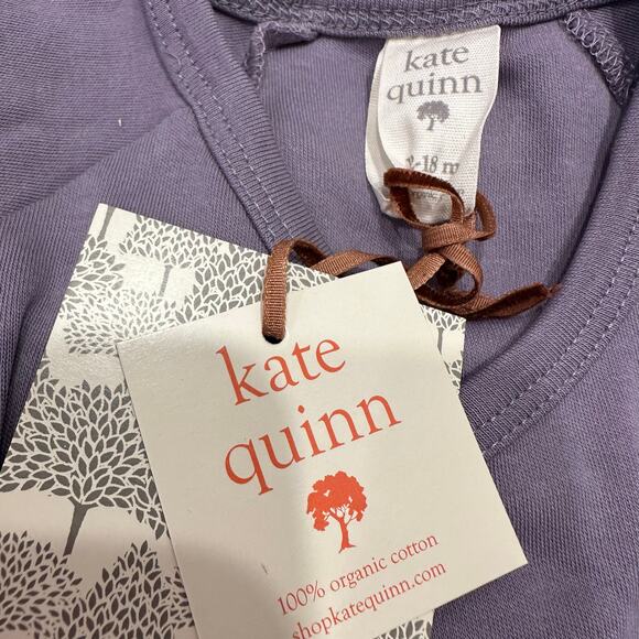 NWT Kate Quinn Lavender Purple Kimono Long Sleeve Bodysuit - Picture 6 of 6